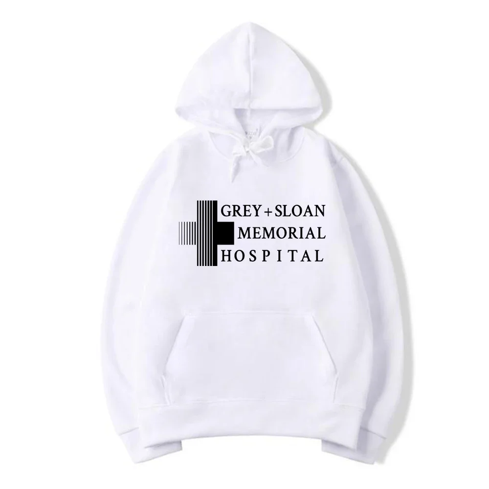 

Autumn men's Grey's Anatomy pattern print Hospital Memorial Grey Sloan Harajuku long-sleeved hoodie casual wear