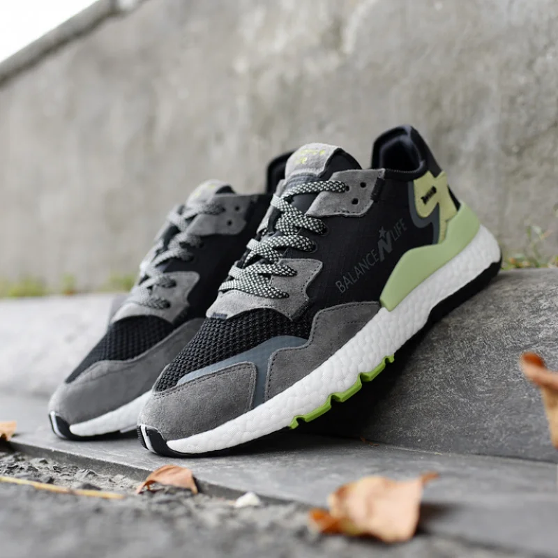 

2025 New Men's Autumn Shoes - Breathable Mesh Running Shoes, Carbon Plate Speed Training, Cushioned Anti-Slip Hiking, One-Push-O