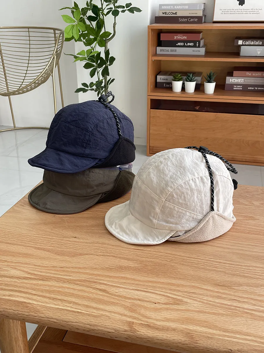 Fleece-lined ear protection lei feng hat fall and winter outdoor fleece capsules windproof heattech ski flying hat for men