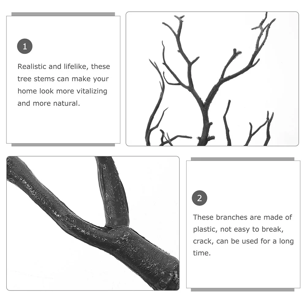 

6 Pcs Simulated Plant Antler Jewelry Faux Branch Shaped Tree Artificial Antlers Fake Decoration Eucalyptus for Decorating