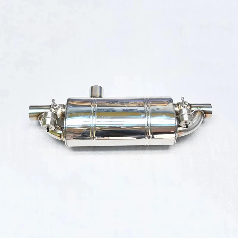 Car Universal Stainless Steel Valved Muffler Vacuum Electronic Valvetronic Exhaust Pipe Remote Control Dual Inlet Outlet 2/2.5/3 view 5