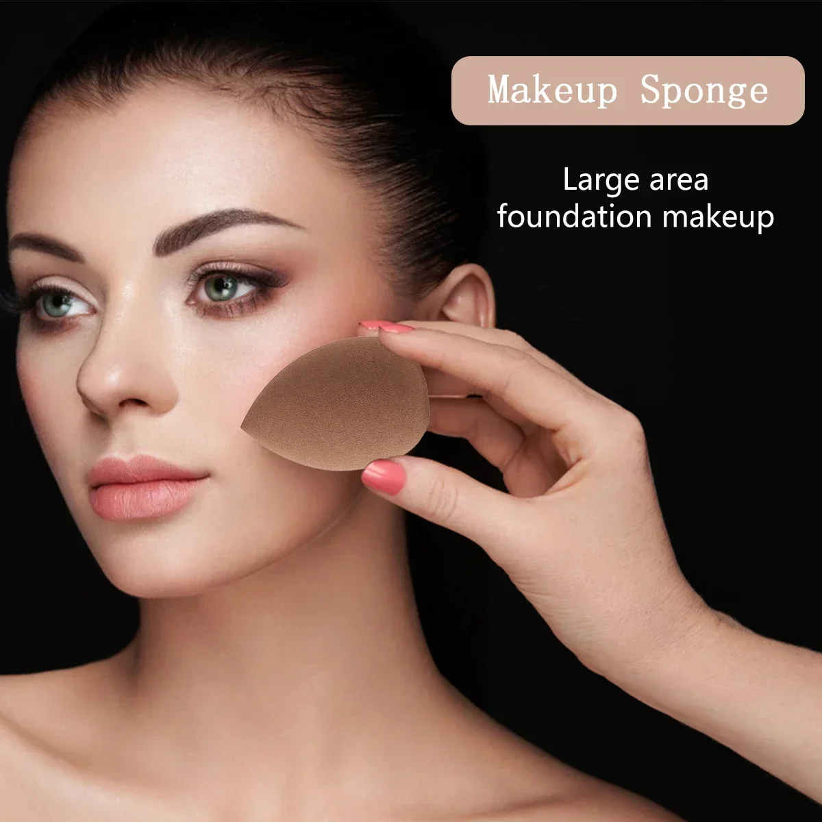 メイク道具30点セット - メイク道具9点+パウダーパフ17点セット+メイクスポンジホルダー、ヘアバンド、リストバンド