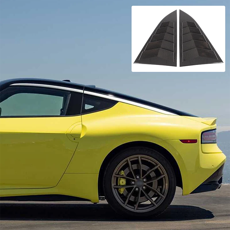 

For Nissan 400Z 2021-2025 Automotive Rear Triangle Louver Decorative Frame ABS Carbon Fiber Car Modification Accessories