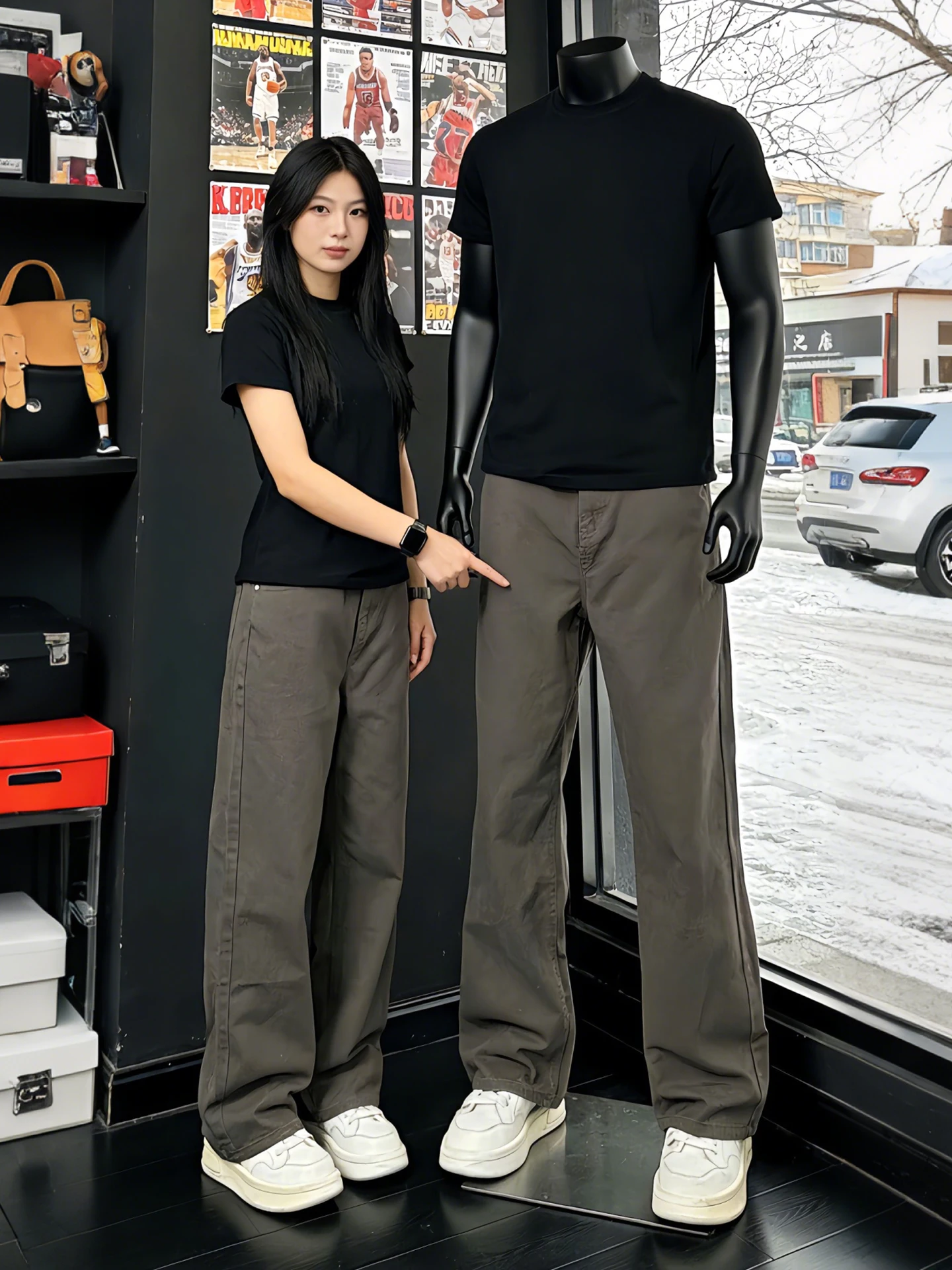 

Мужские прямые брюки в стиле ретро кофейного цвета, повседневные длинные брюки в рабочем стиле, джинсы Cleanfit, американские свободные брюки в молодежном стиле