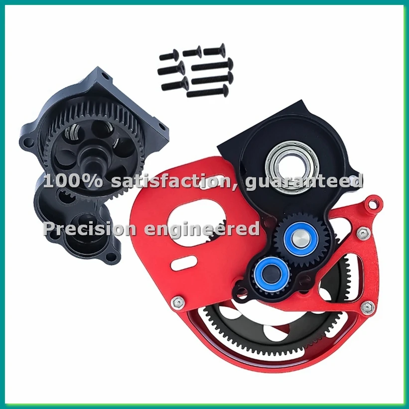 

Полный комплект трансмиссии для радиоуправляемых моделей 1/10 SCX10 I II AX10 SMT10, запчасти для модернизации шасси краулера, красный - ABFT