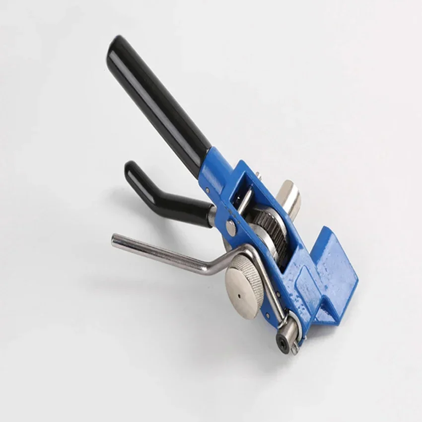 Stainless Steel Cable Tie Fasten Tool Steel Ties Cutting Fastening Tool Cable Ties Plier for Width 4.6-25mm Thickness 0.25-1.2mm