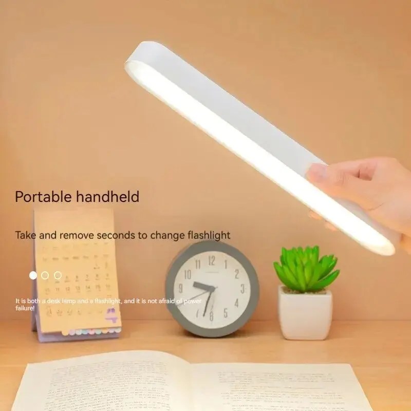 new Handheld Portable Outdoor LED Night Light Desk Lamp Lamp Computer Study Office Stand Light for Bedroom Magnetic Rechargeable