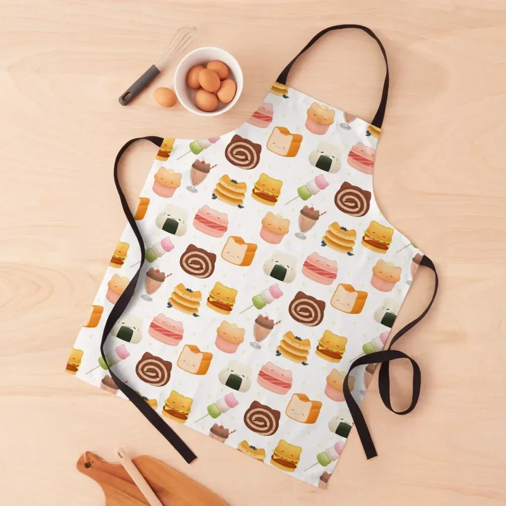 Cat Snacks Pattern Apron Things For Kitchen home women Woman Work Apron