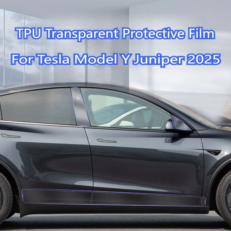 

Для Tesla Model Y Juniper 2025 2026, внутренняя защитная пленка из ТПУ, центральная консоль, навигационный экран, пленка против царапин, аксессуары