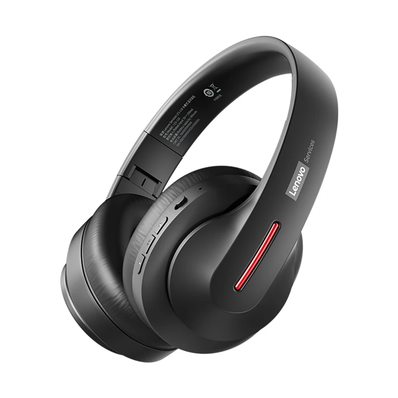 Nouveau Lenovo LES-107 sans fil Bluetooth 6.0 casque Dolby Surround son casque de jeu AUX filaire pliable casque 26H Playtime