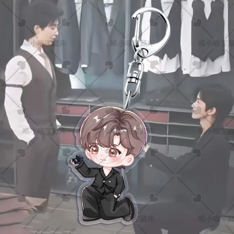 المسلسلات التلفزيونية ABO الرغبة النخب هوا يونغ Shengshaoyou تأثيري الدائمة لوحة المفاتيح الاكريليك كيرينغ مفتاح سلسلة الشكل حامل حلية #5