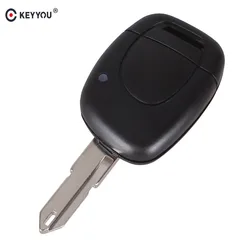 KEYYOU – coque de clé de voiture à distance, 1 bouton, lame non coupée, pour Renault Twingo Clio Kangoo Master, pas de puce, entrée sans clé, étui Fob