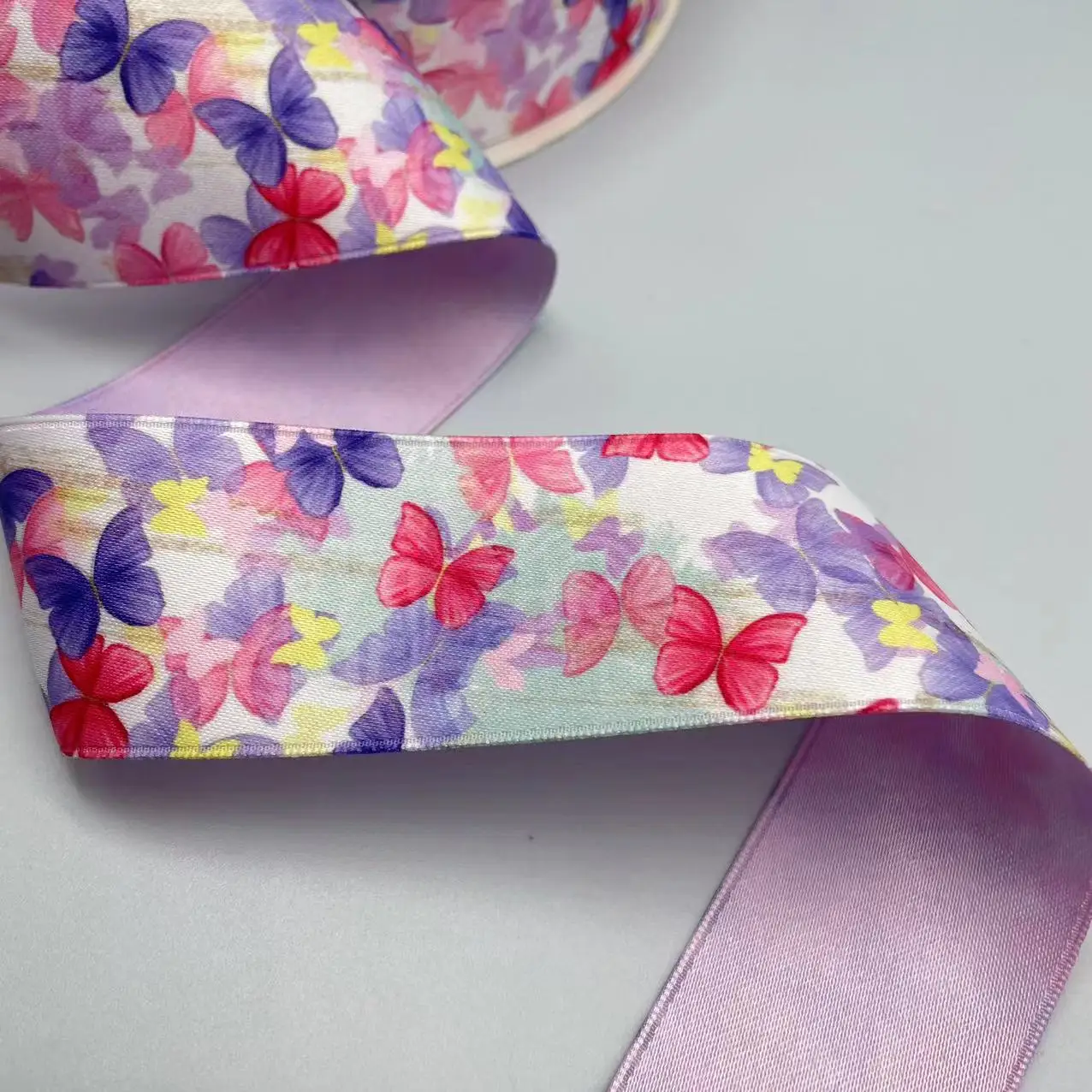 10 Yards 40mm double-sided AB face flower ribbon DIY handmade material Headwear for hair bows clothing shoesaccessories 2431701