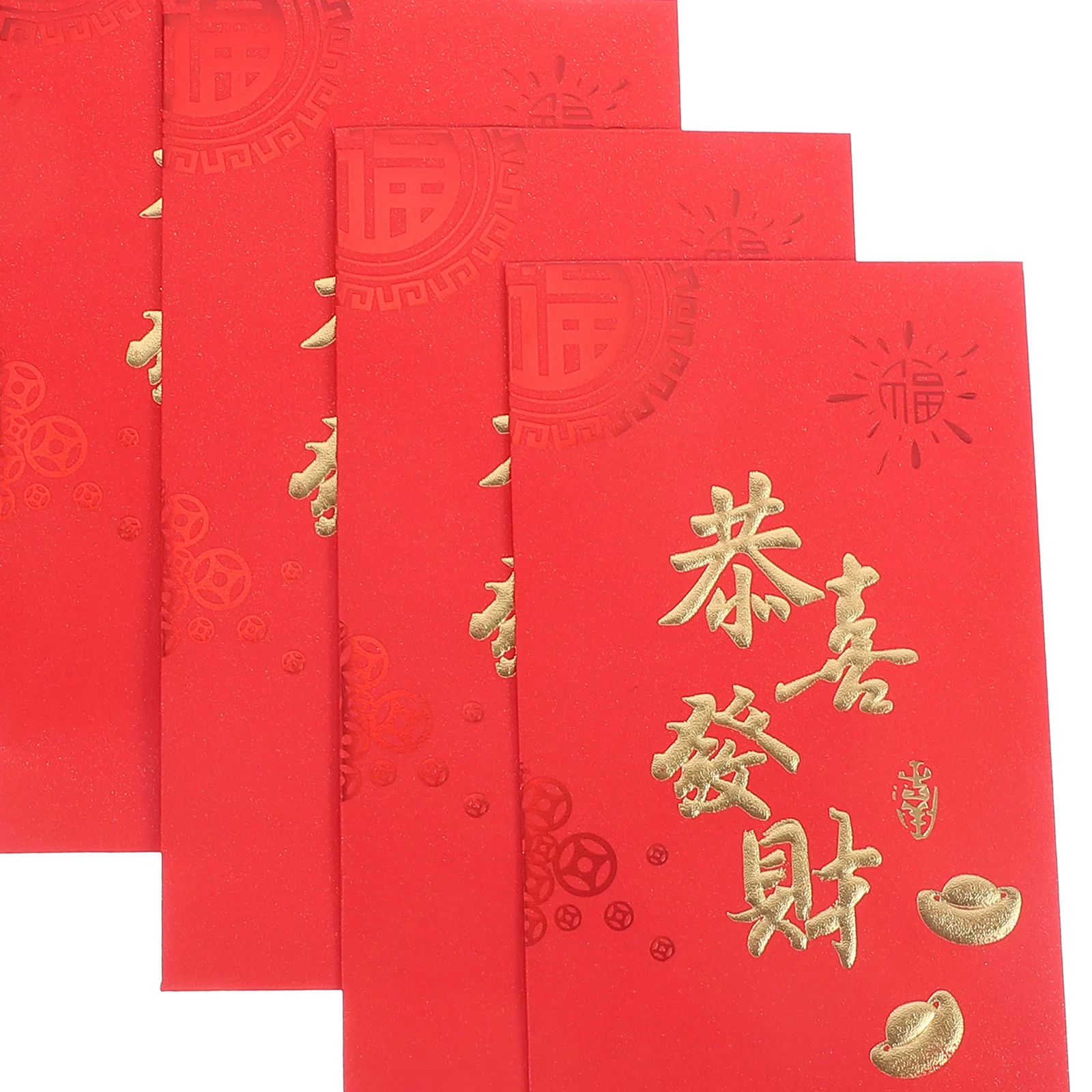 

Набор из 6 красных конвертов 2024 года: денежные мешочки с благословениями, красные пакеты для весеннего фестиваля, подарок для семьи