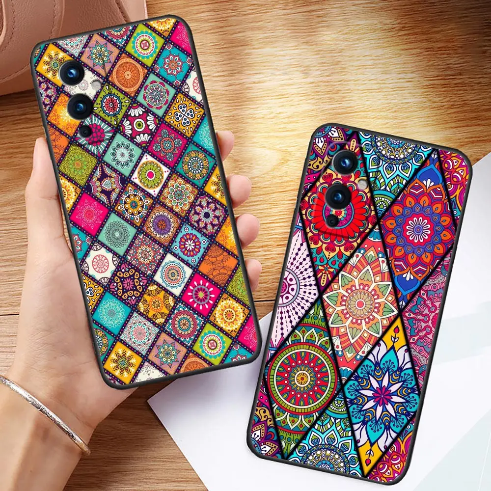 

Funda Case For Oneplus 9 8 8T 7 7T 6 6T 5T ACE 2V NORD CE 2 3 LITE N10 N100 5G Pro Case Shell Retro Bohemian European Pattern