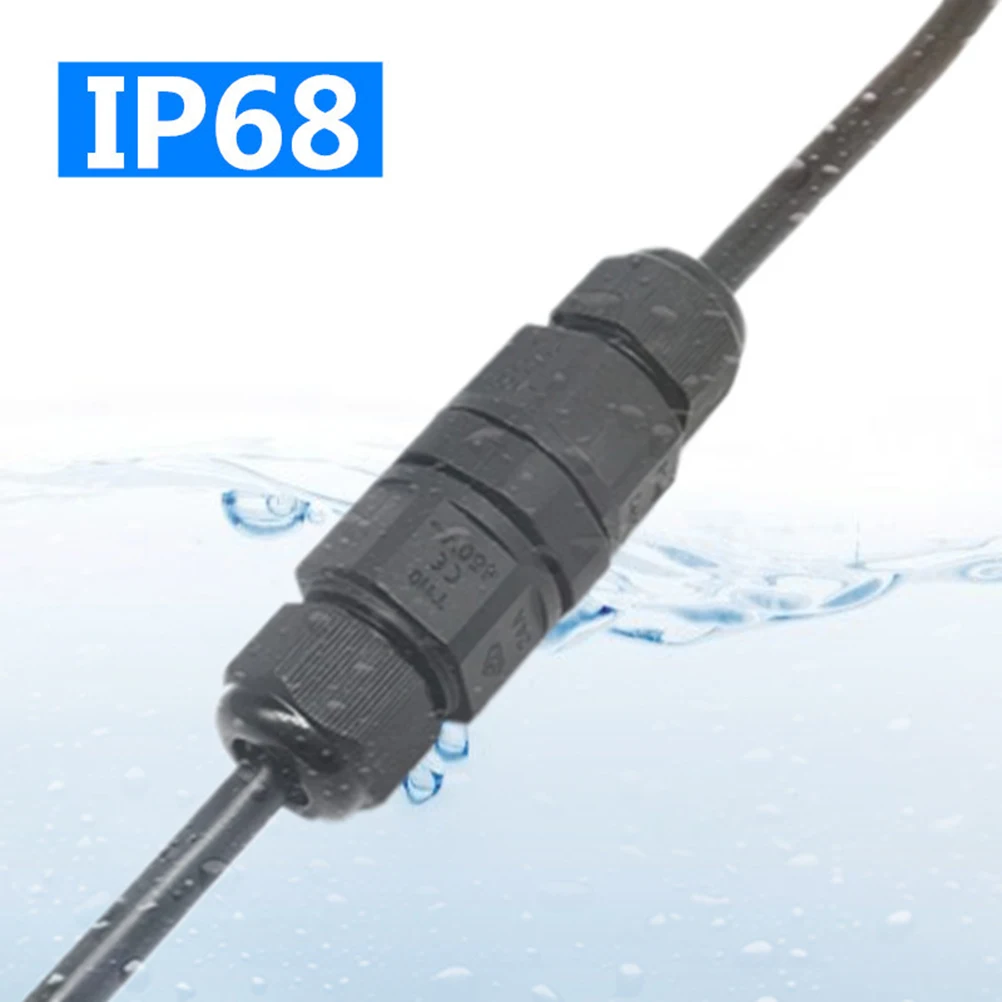 

Waterproof Wire Connector Cable Linker Electric Junctor Power Cable Water Resistant Outdoor IP68 Two Ends Input Output Lighting