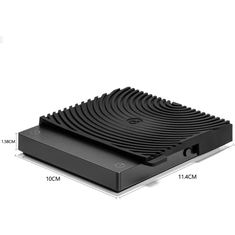 ميزان قهوة إلكتروني صغير متعدد الوظائف مع مؤقت لمخروط الإسبريسو بالتنقيط والخبز والطهي والمطبخ ومقياس الوزن الرقمي #5