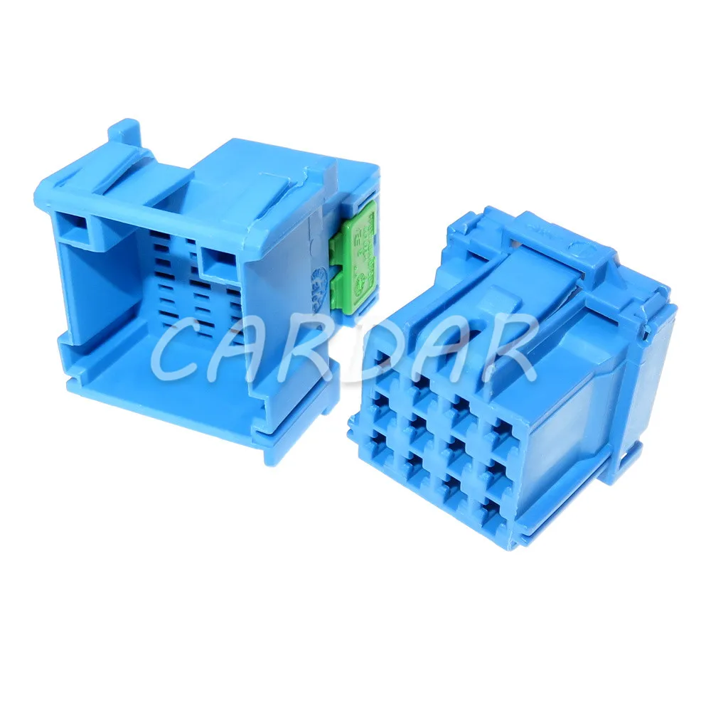 

1 Set 12 Pin 3-967627-1 Auto Plug Plastic Housing Female Socket AC Assembly 6-968972-1 3.5 Series Blue Car Unsealed Connector