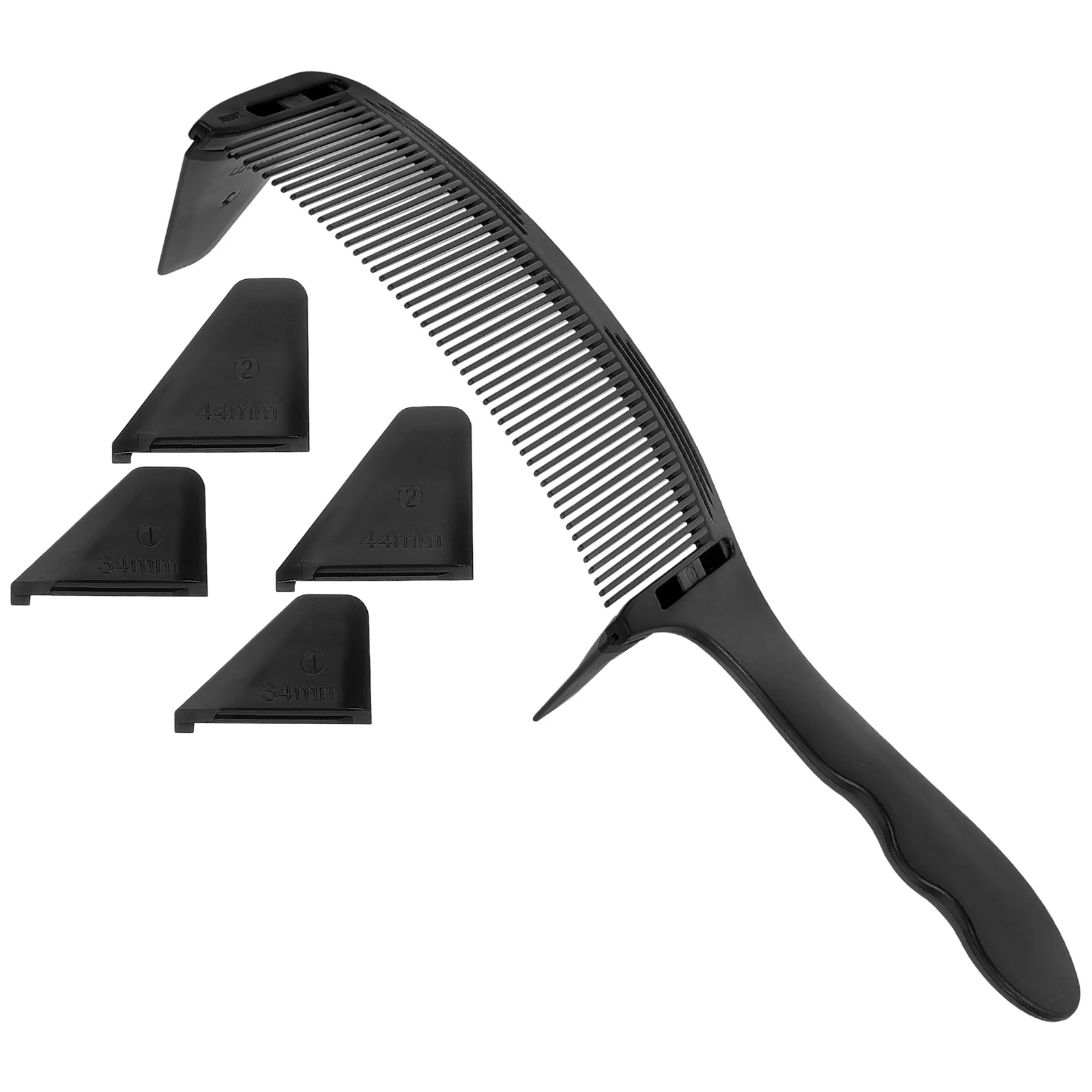 

Curved Barber Comb Adjustable Positioning Hair Cutting Clipper Combs Professional Styling Durable Ergonomic Design for Men