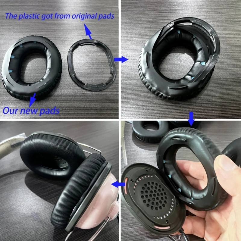 Comfortable Sponge Ear Pads For Panasonic RP-HTX7 HTX7A HTX70 HTX9 HTX90N HTX80B Headphones Earpad Earmuff Earcups Replacement