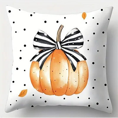 Halloween Themed Pillowcases: Pumpkin, Ghost & Spooky Sayings Sofa cushion cover holiday party decoration gift