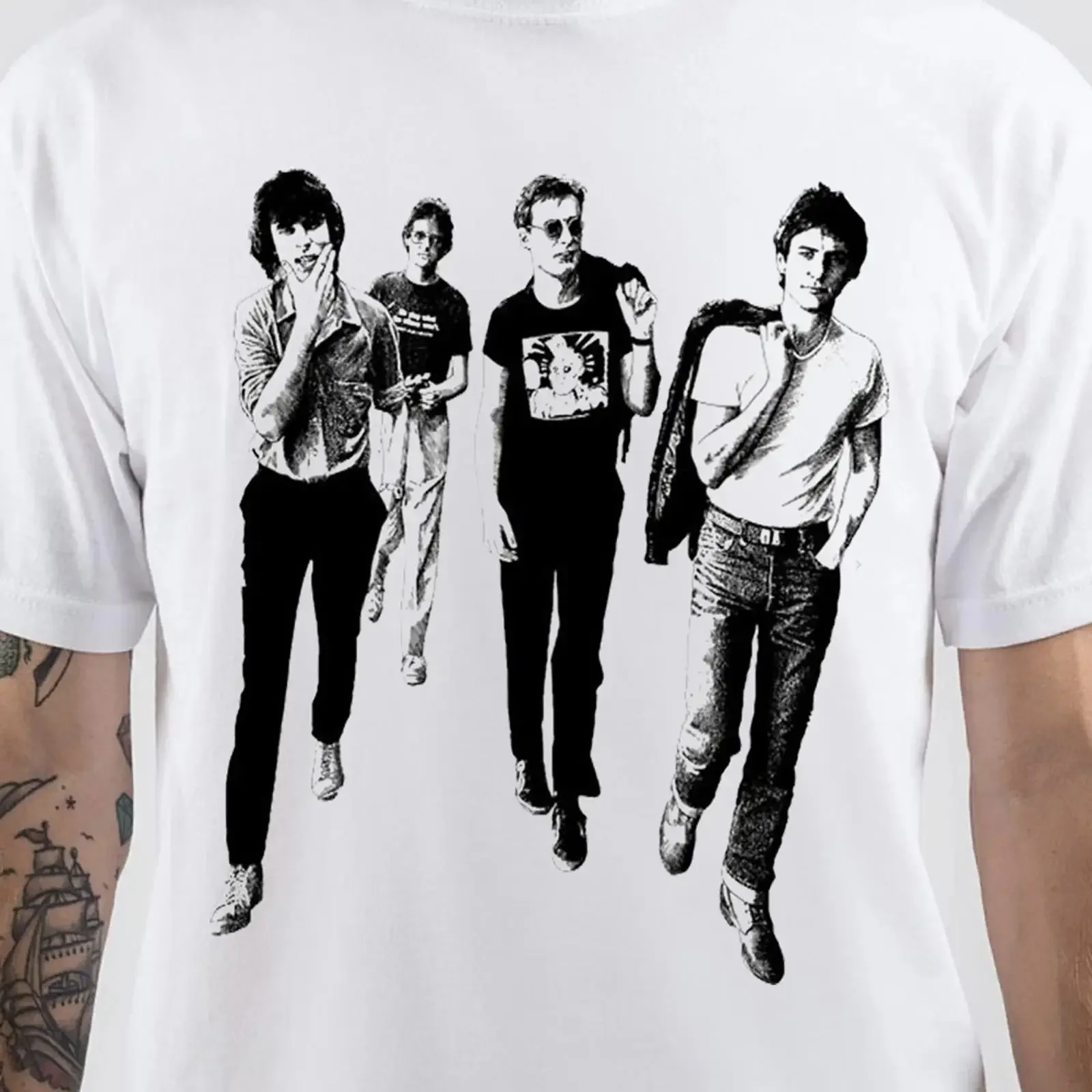 XTC Band Poster T shirt bianca maglietta unisex tutte le taglie manica corta dalla S alla 5Xl XA654 vintage Washed graphic