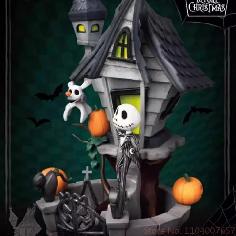 

Disney Horror Night Jack Ghost House Christmas Scene Doll Haunted Mansion Handmade Decoration Halloween Gift Beast Party