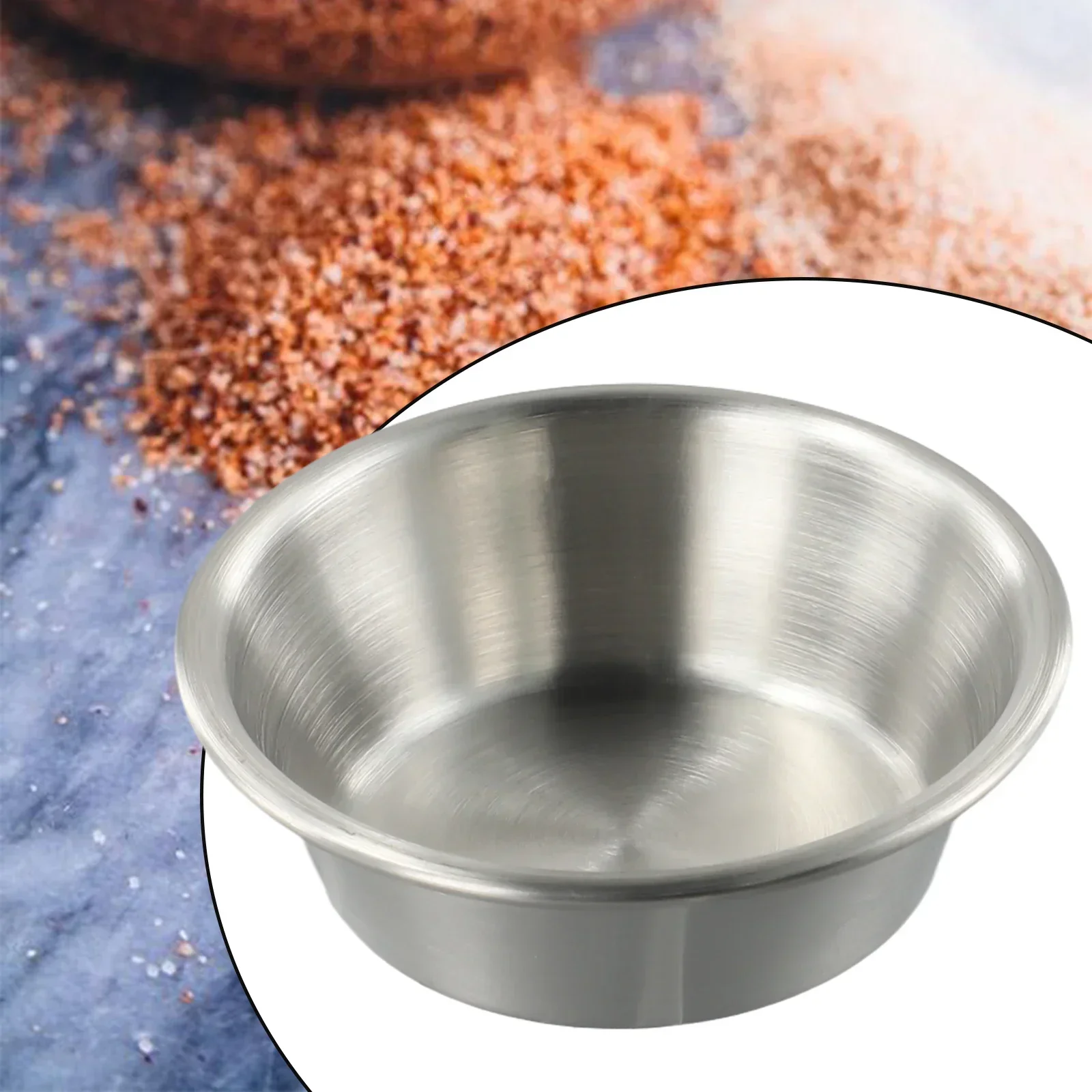 1pc Stainless Steel Dish Dipping Small Bowl Food Grade Ramekin Baking Cups Small Sauce Cups Small Metal Cup Seasoning Dish