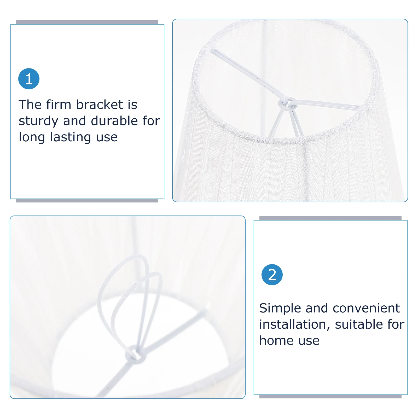 

2 шт., тканевый художественный абажур с зажимом, полупрозрачный марлевый чехол для лампы, декоративная теплая атмосфера для спальни, гостиной