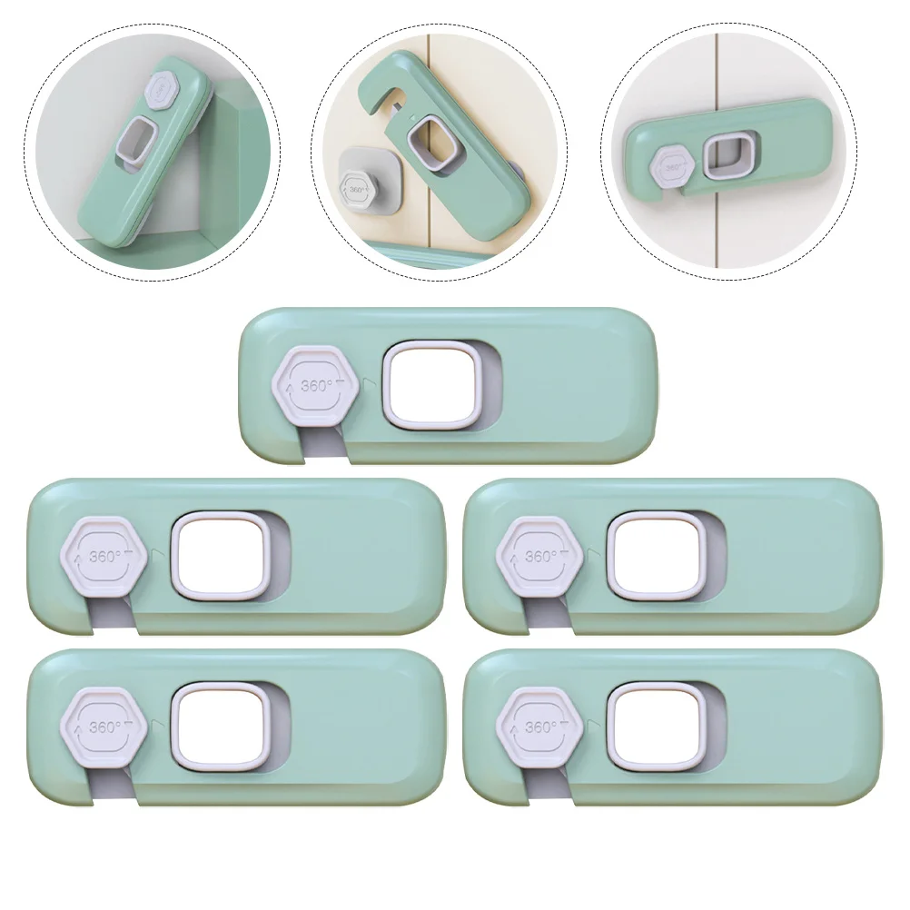 

5 шт., детские замки, прочные многоцелевые замки для бытовой техники, защита мебели, безопасные детские замки