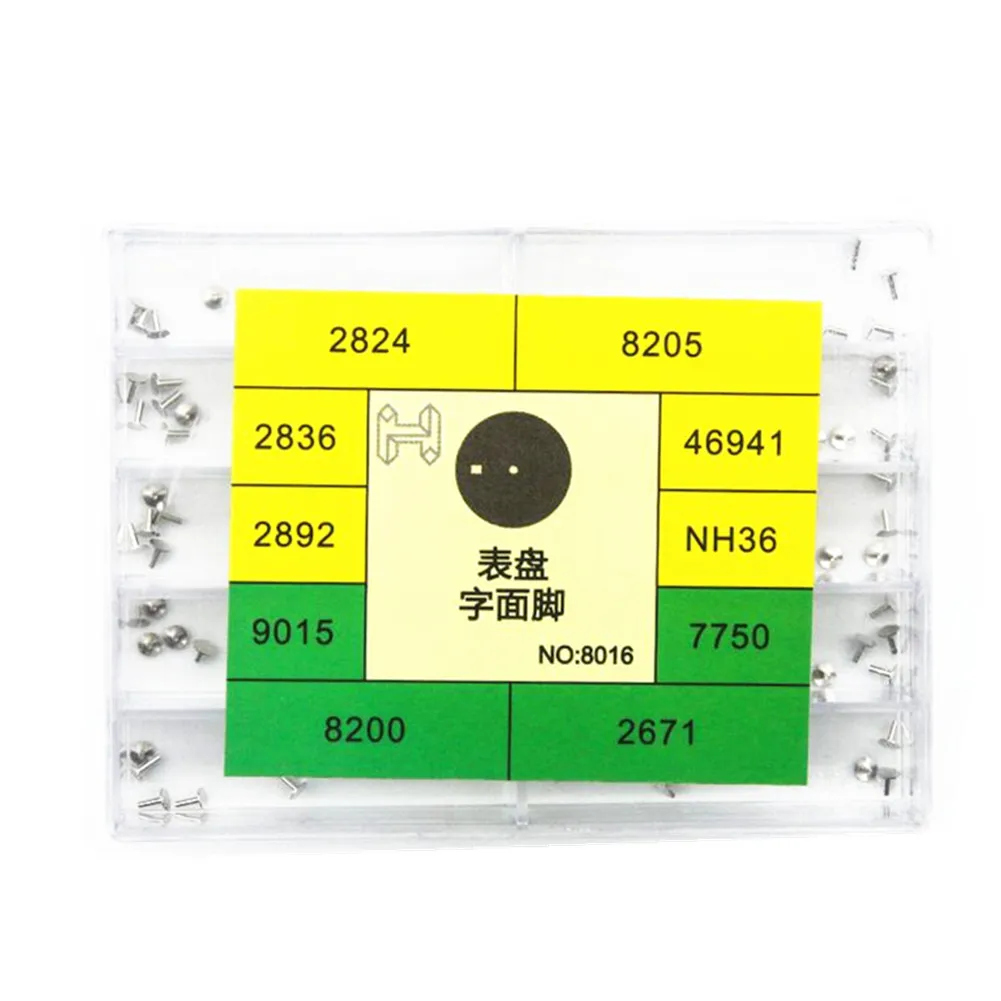 

Ассортимент ножек циферблата, запасные части, инструмент для ремонта сплава для часовщика, совместимый с 2824 8205 2836 46941 2892 NH36 7750 2671