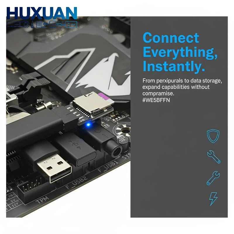 USB 2.0 9Pin Header to TF Memory Card Reader Converter Adapter Plug and Play for Desktop Computer Hardware Upgrade