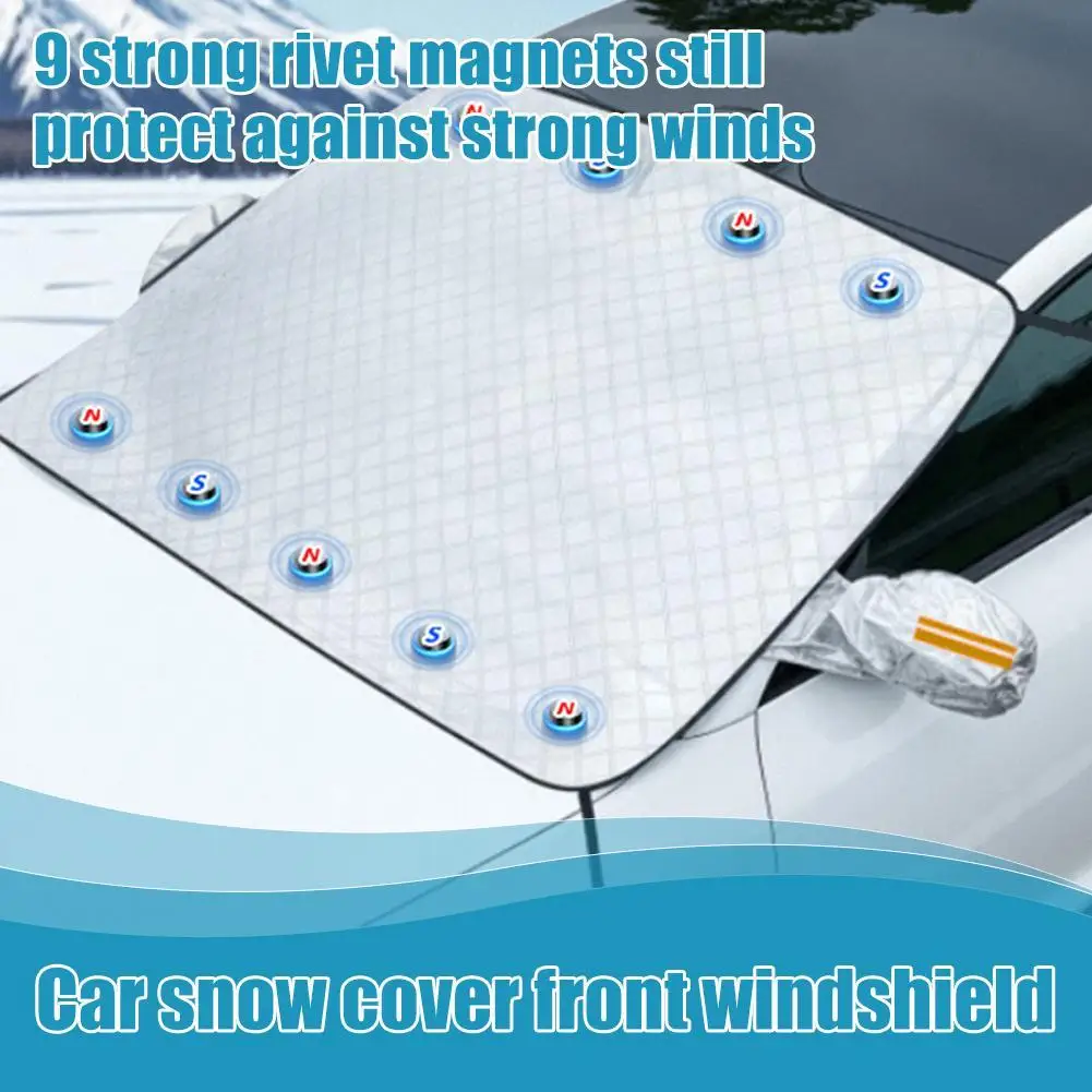 

RazorRide Car Snow Shield Cover Magnetic Sun Shade for Front Windshield Block Cover Winter Automobiles Cover