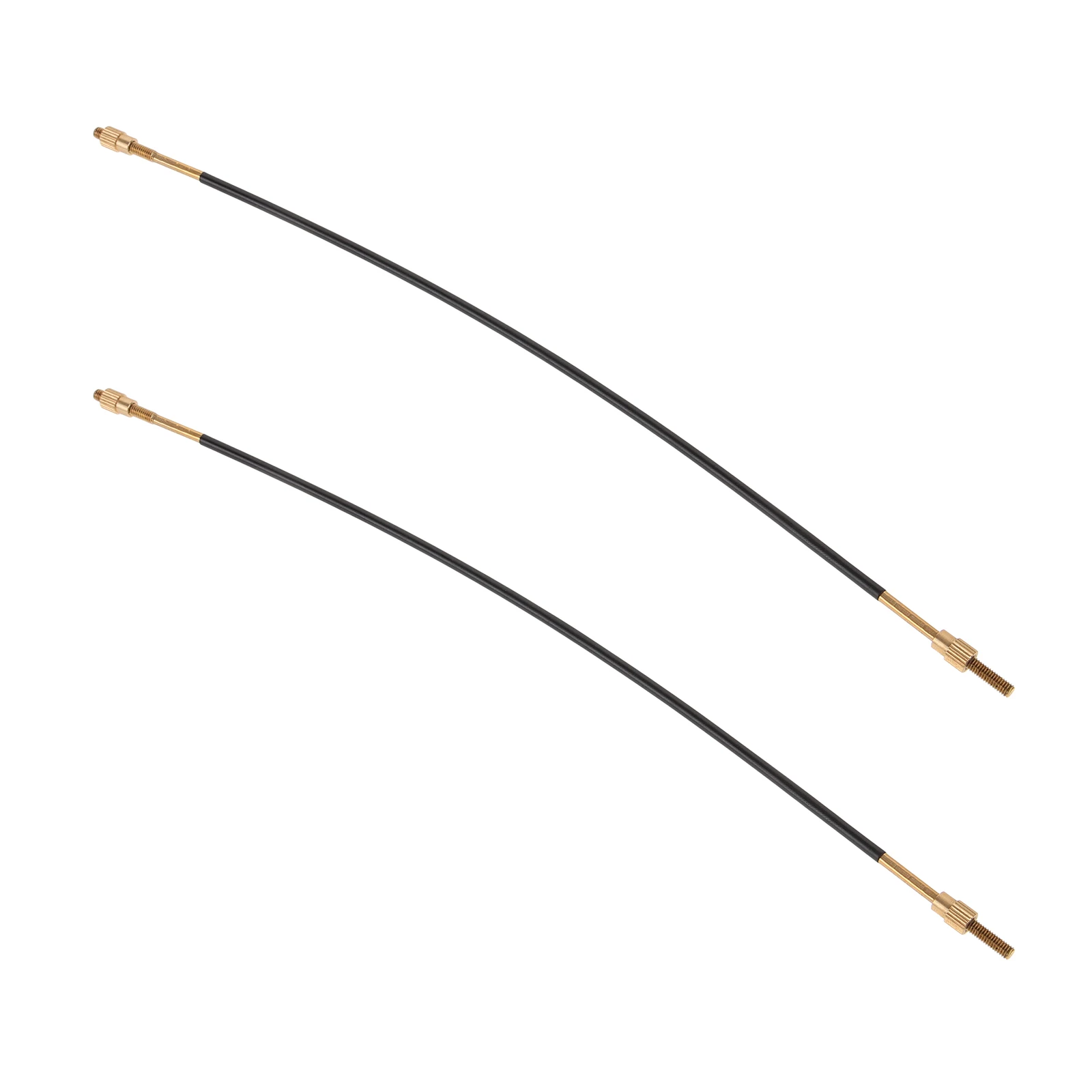 

2 Pcs Cello Tail Cord Replacement Rope Tailguts Slip Stop Black Steel Wire Accessory