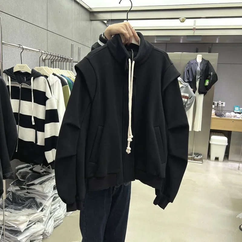 

Куртки унисекс в стиле BF, женские универсальные свободные дизайнерские корейские однотонные верхняя одежда, повседневные Ins Femme, осенние минималистичные уличные пальто