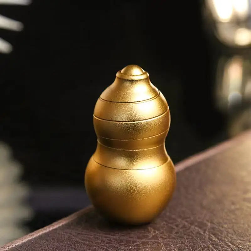 EDC Magnetic Levitation Calabash Mechanical Slider Push Card Mechanical Slider Mini Fidget Spinner Roller Stress Relief Toy