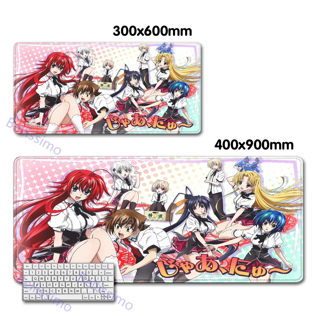 High School DxD Animation Computer Table Decoration mousepad Speed Big mouse pad Large Setup Gaming Accessories Keyboard deskmat