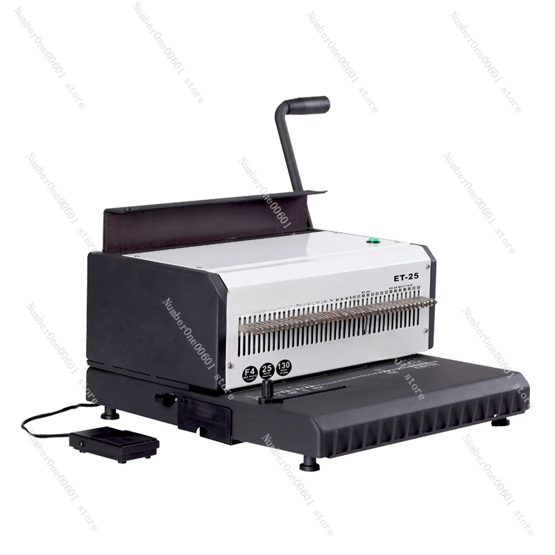 

Binding Punching Machine A3a4 Double Iron Ring YO Ring 40 Square Hole 23 Round Hole ET-25R Binding Machine