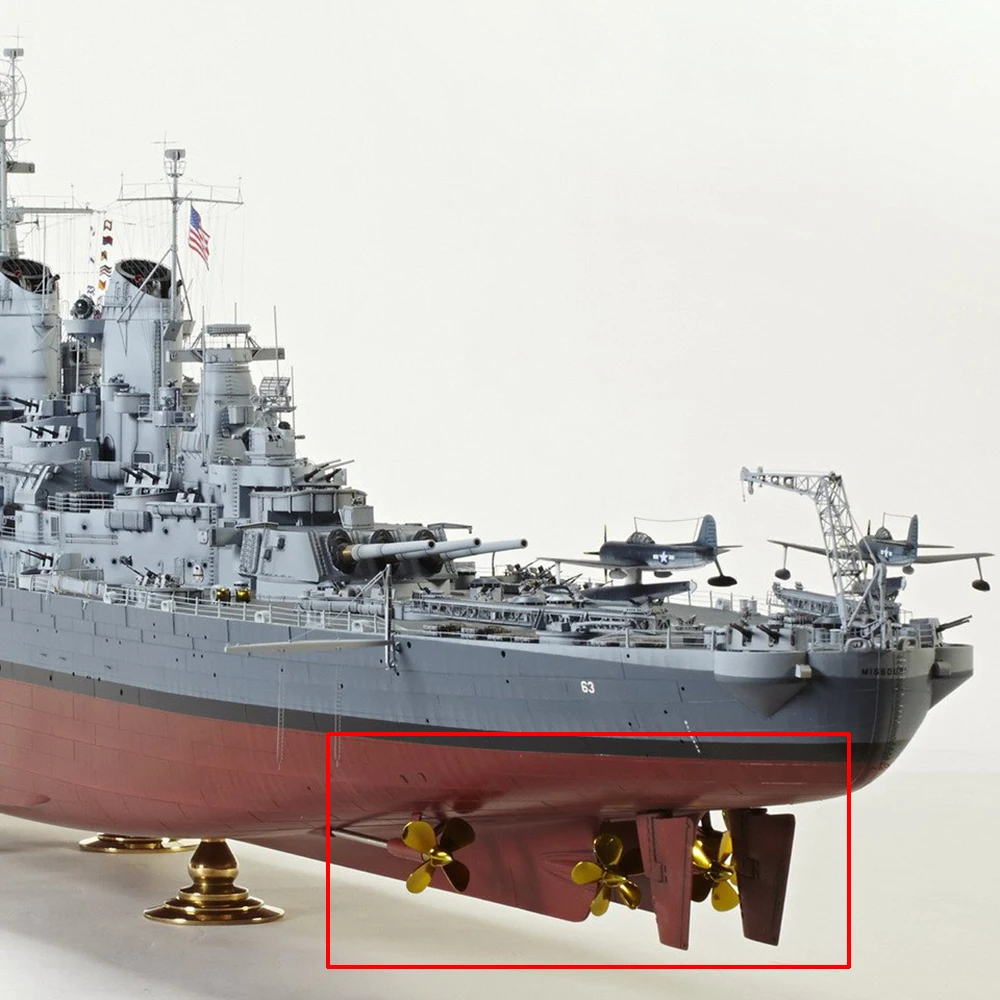 Śmigło do łodzi RC 5-łopatkowe 4-łopatkowe M4 35 mm Zanurzone RH LH Metalowe rekwizyty DIY do łodzi RC Skala Marine USS Missouri Battleship