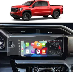 For 2022-2024 Sierra 1500& 2024 GMC Sierra 2500HD (AT4, AT4X, Denali, Denali Ultimate)GPS Tempered Glass Protector 13.4 inch