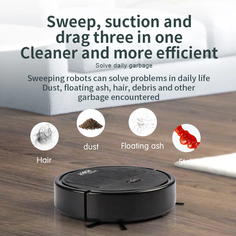 Robot vacuum Cleaner Vacuum Sweeping Mopping 3-in-1 Wireless Cleaning Machine Rechargeable Smart Sweeper Robot Home