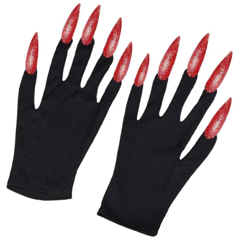 Halloween Horrific Demons Gloves Adults Teens Gloves Funny Fancy Dress Mittens image 5