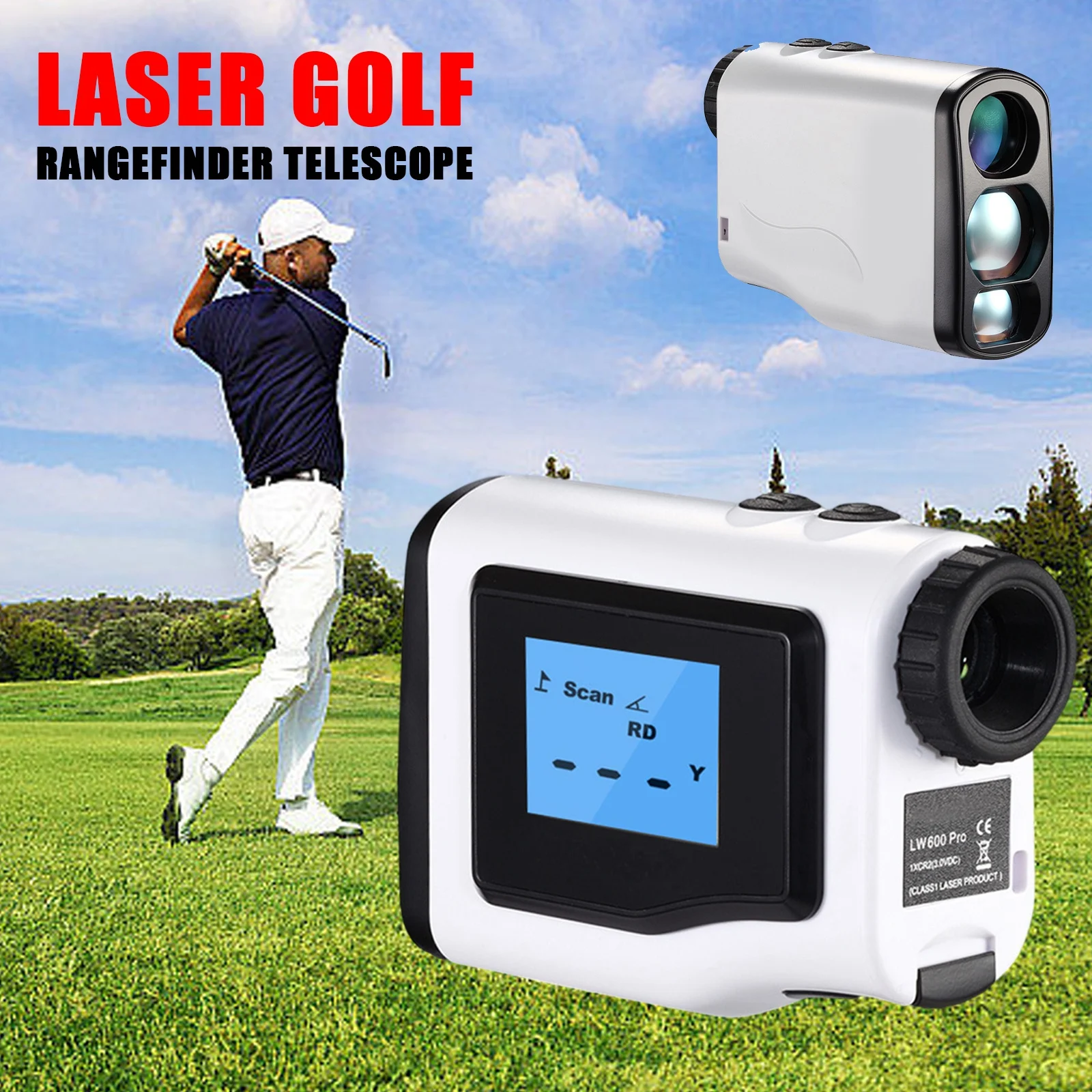 

Handheld Laser Golf Rangefinder Telescope Electronic Ruler Distance Measuring Instrument Outdoor Range Finder Golf Accessories