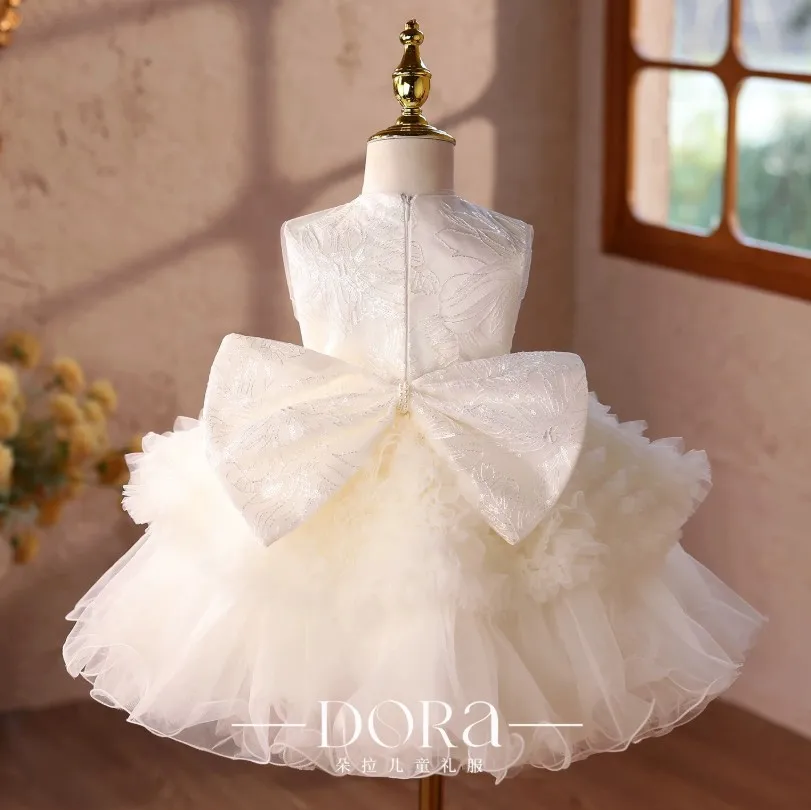 Hochwertiges Kinder-Abendkleid für Auftritte, Hochzeiten, Geburtstagsfeiern und Festlichkeiten für Mädchen A5077 Großhandel – Detail 6