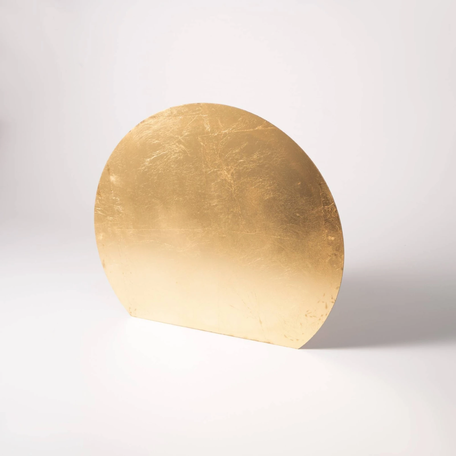 Tray Backdrop Gold Foil Decorative Tray Backdrop Board Round for Cabinet, Bookshelf