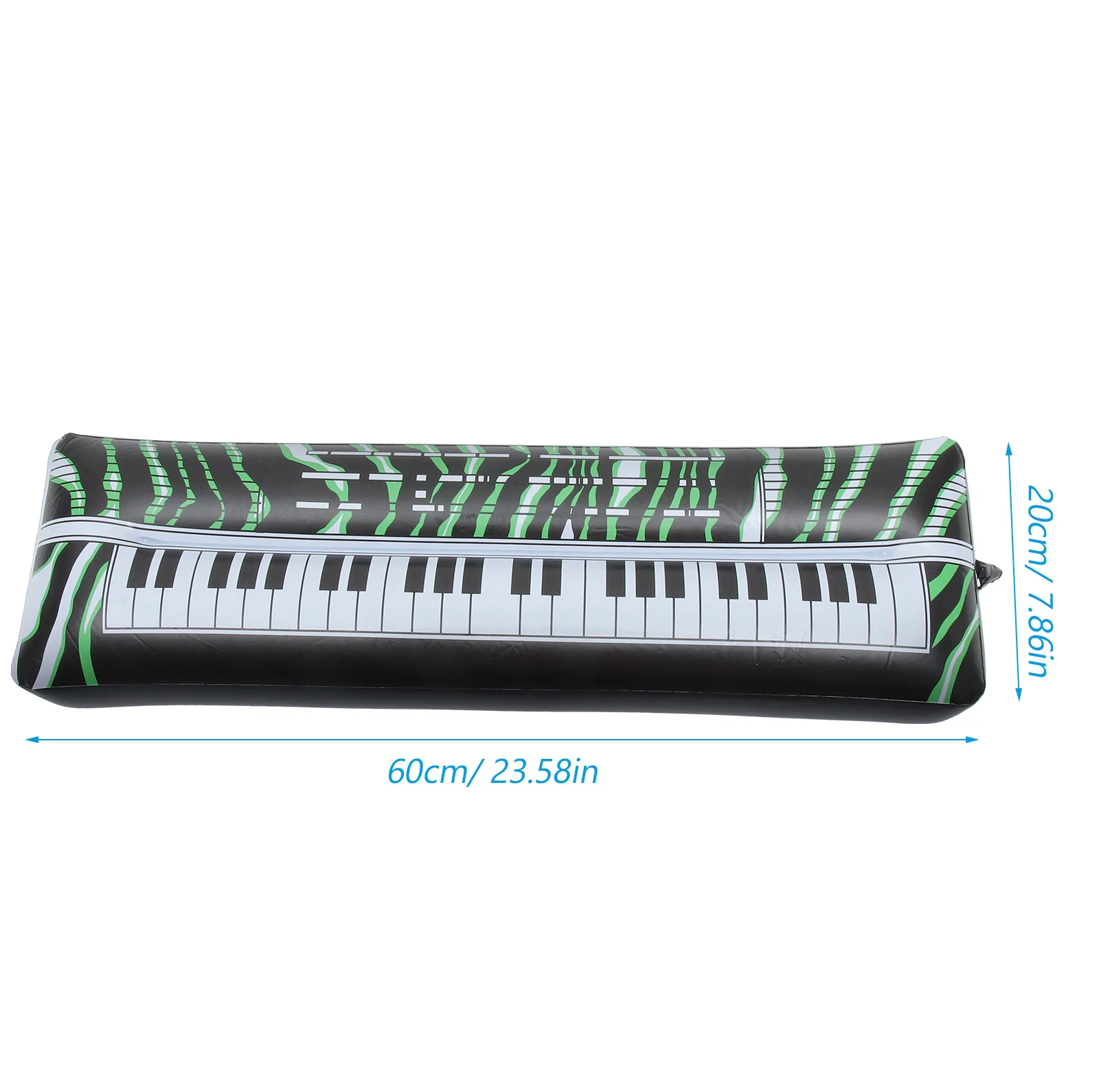 2Pcs Inflatable Keyboards 60CM PVC Musical Instruments Funny Props for Party Photo Funny Inflation Props Booth Portable