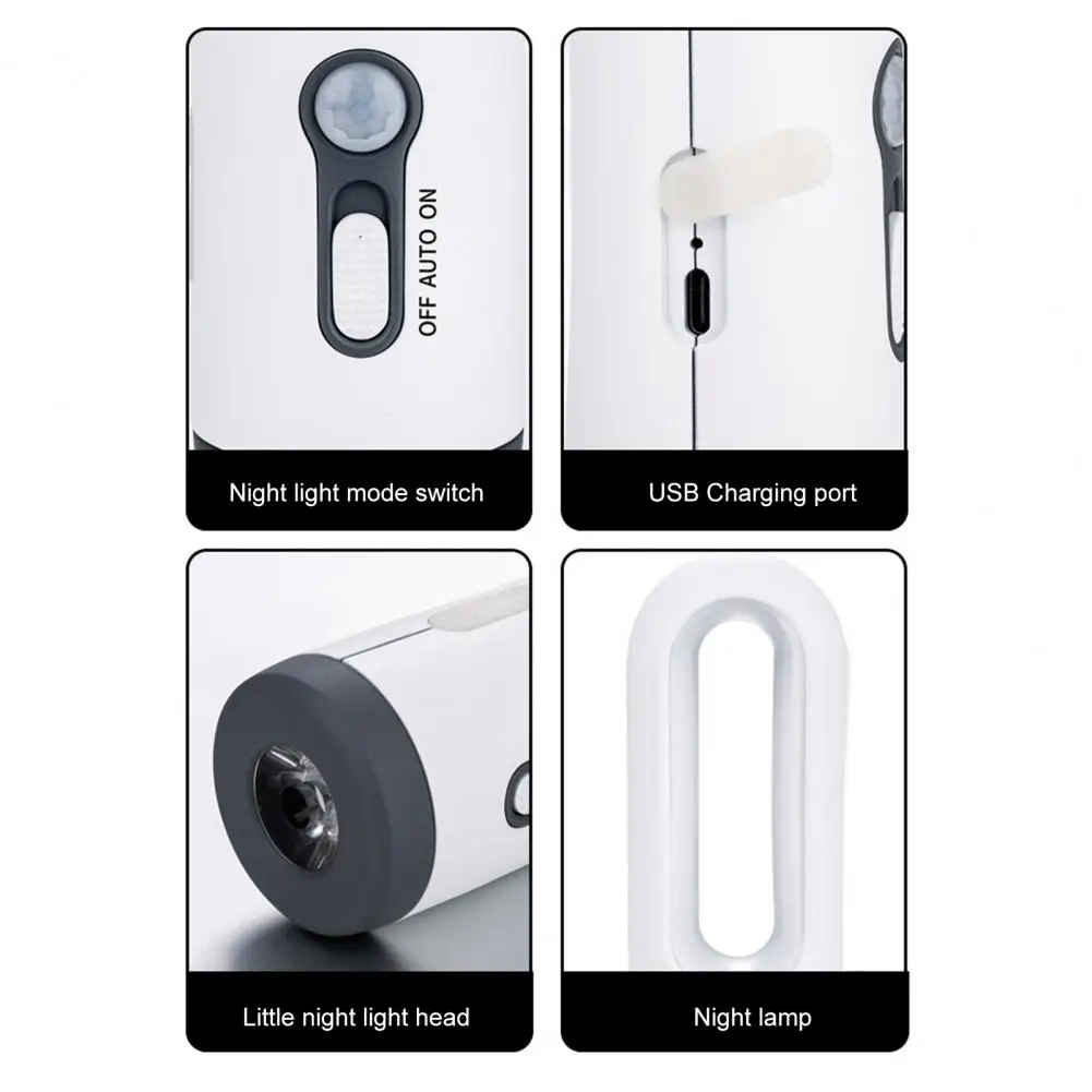 Motion Sensor Night Light Sensor Night Light Rechargeable Led Night Light with Motion Sensor Flicker-free Bedside for Eye-caring