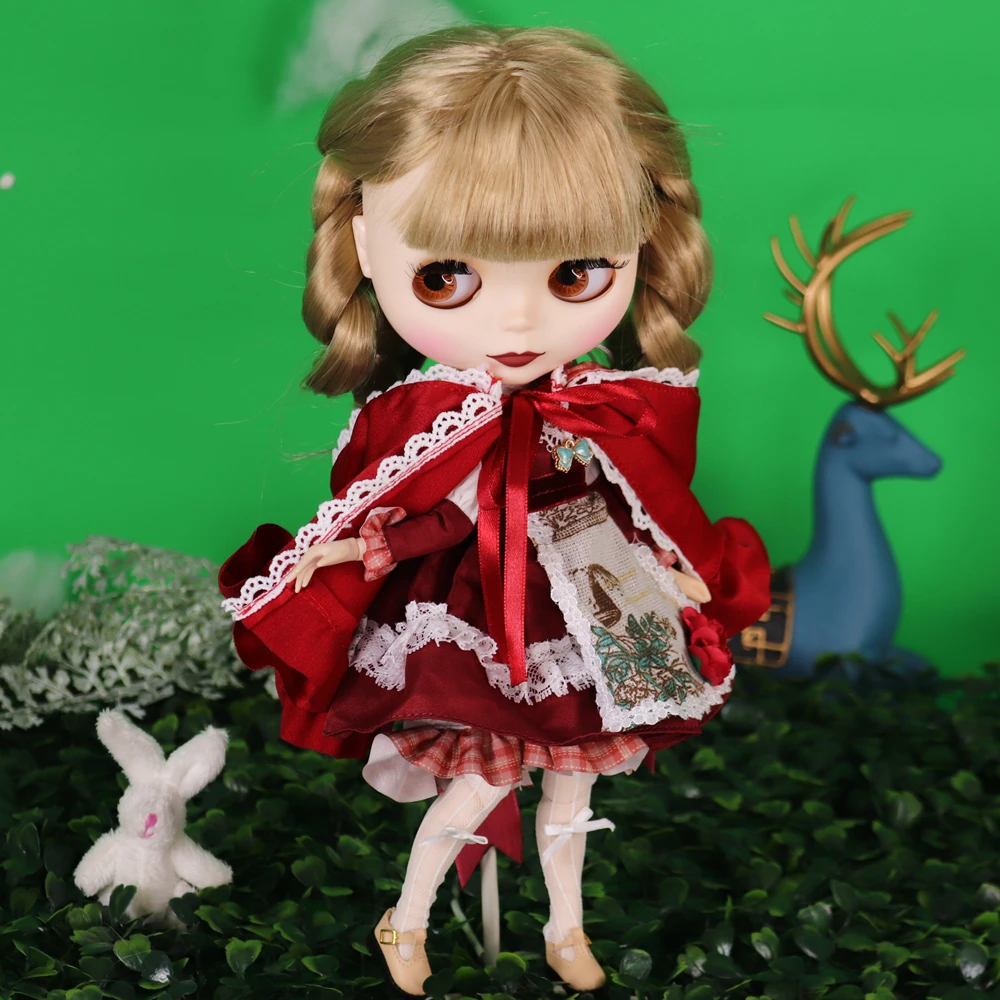 ICY DBS Blyth Doll Blonde Hair White Skin Matte Face 1/6 BJD OB24 ANIME GIRL