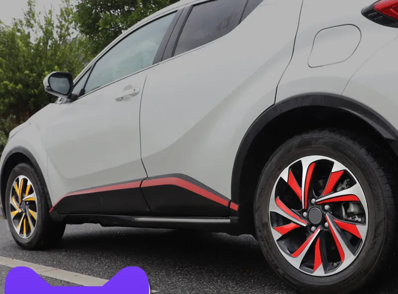 For TOYOTA CHR 2018-2023 Wheel Reflective Sticker Wheel Film Body Sticker High Quality Automotive Modifications accessories