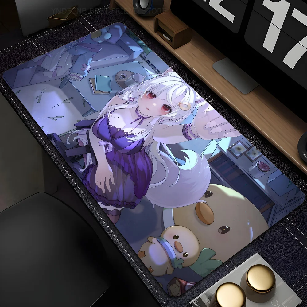 anime girl indie virtual youtuber  Mousepad Mouse Mat Desk Mat With Pad Gaming Accessories Prime Gaming XXL Keyboard Pad